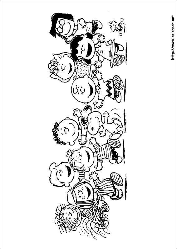 Coloriage et dessins gratuits Les personnages de Snoopy et les Peanuts à imprimer