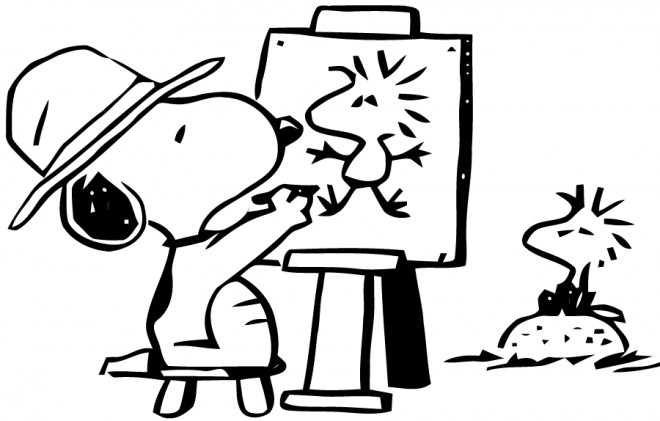 Coloriage Snoopy 23 dessin gratuit à imprimer snoopy 23