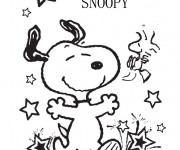 Coloriage Snoopy Gratuit à Imprimer Liste 40 à 60