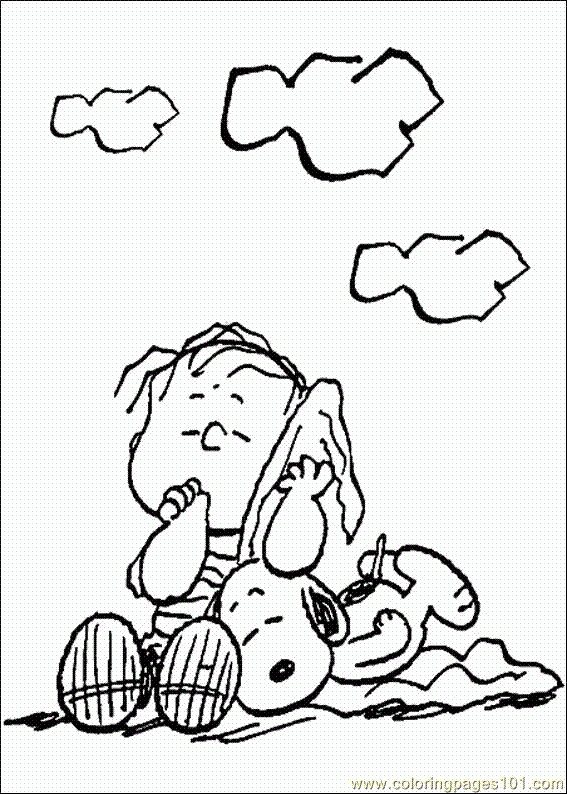 Coloriage et dessins gratuits Snoopy et Les Peanuts à imprimer