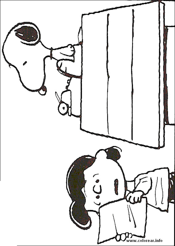 Coloriage et dessins gratuits Snoopy marrant en couleur à imprimer