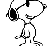 Coloriage Snoopy maternelle
