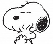 Coloriage Woodstock et son ami Snoopy
