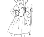 Coloriage Costume de sorcière d’Halloween