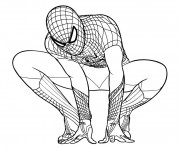 Coloriage Spiderman le magnifique