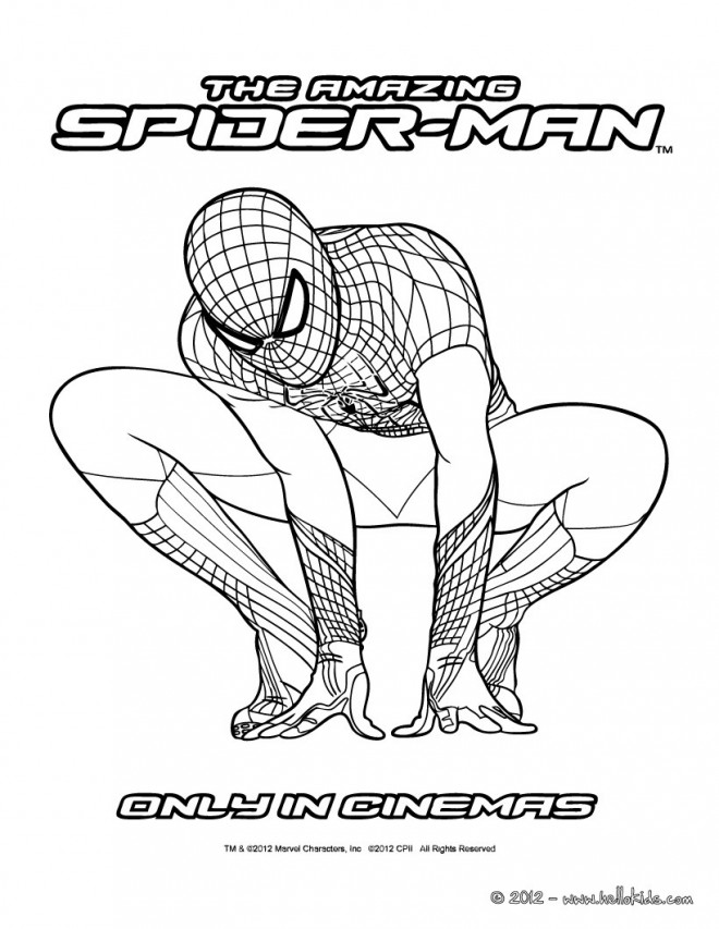 Coloriage spiderman 11 - Dessin gratuit à imprimer