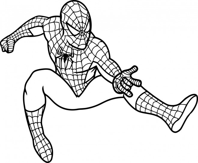 Coloriage Spiderman Coloriages - Dessins à Colorier Spiderman à Imprimer