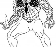 Coloriage Venom Facile