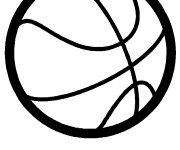 Coloriage Ballon de Basket