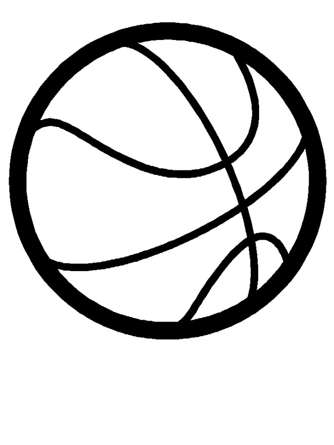 Coloriage et dessins gratuits Ballon de Basket à imprimer