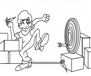 Coloriage Sport de concentration