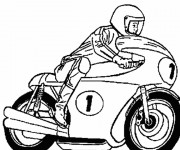 Coloriage Sport de Moto