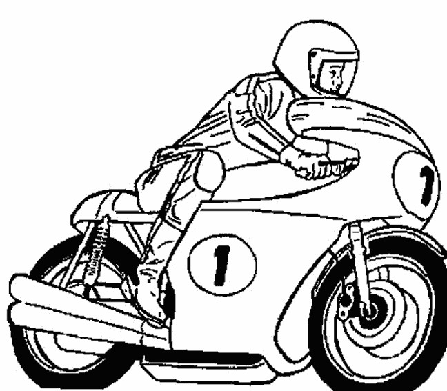 Jeu De Coloriage Moto