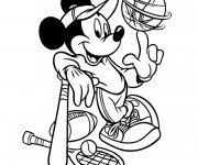 Coloriage et dessins gratuit Sports Disney à imprimer