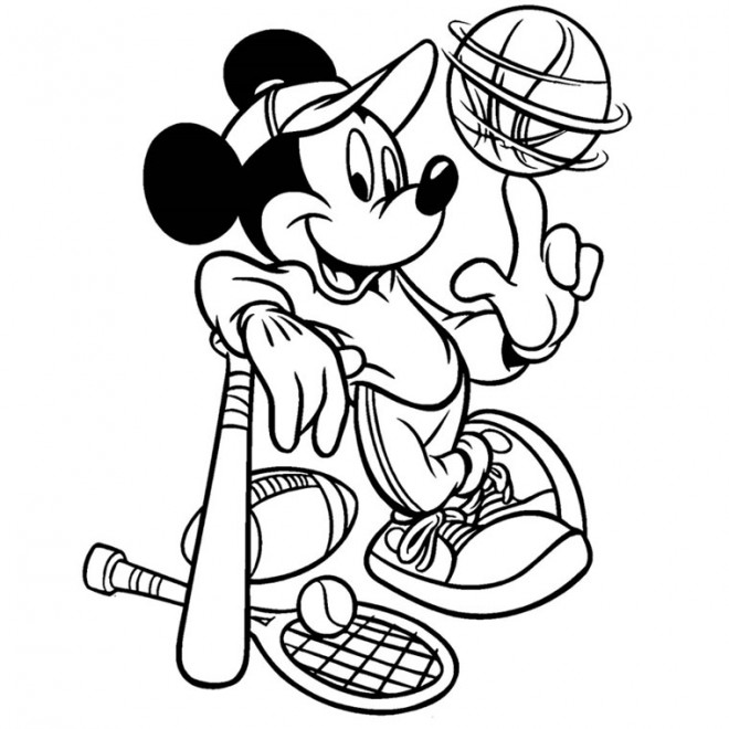 Coloriage et dessins gratuits Sports Disney à imprimer