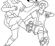 Coloriage Un Match de Foot
