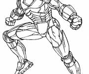 Coloriage et dessins gratuit Iron Man en colère à imprimer