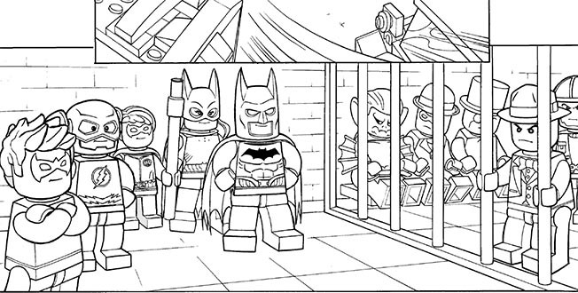 Coloriage Super Heros Lego