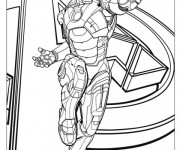 Coloriage Super héro de Avengers