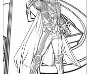 Coloriage Thor dans les Avengers