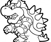 Coloriage Bowser vectoriel