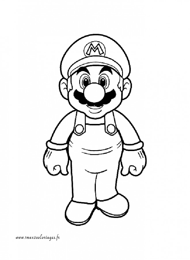 coloriage super mario a decouper dessin gratuit a imprimer