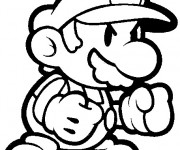 Coloriage Super Mario en colère