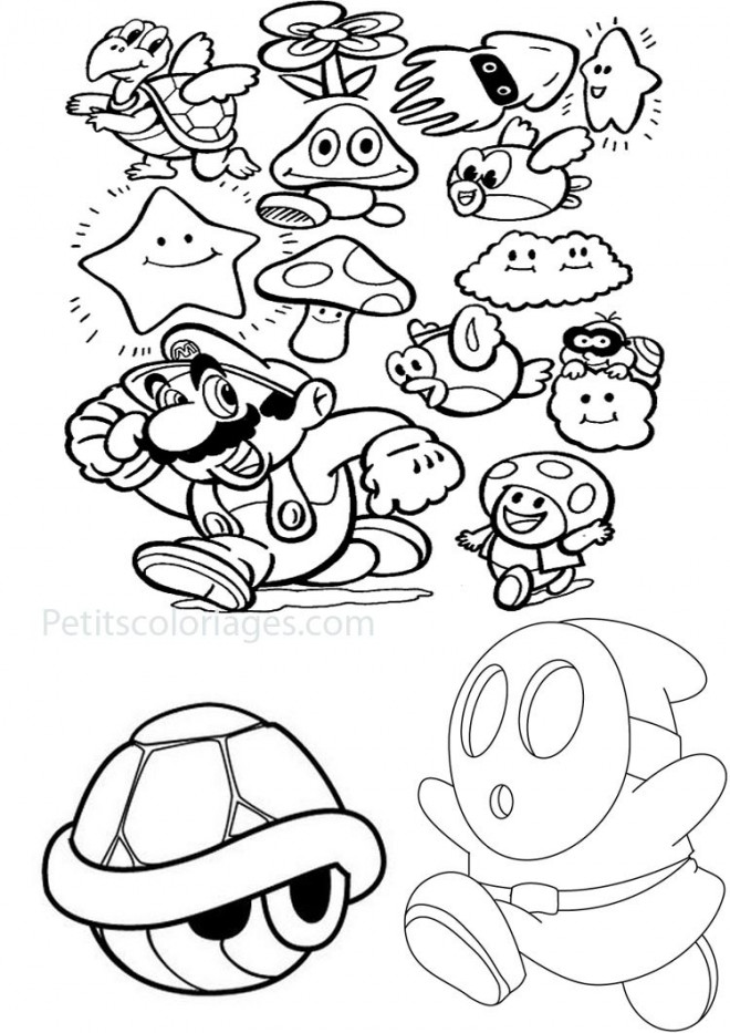 Coloriage Super Mario Odyssey Dessin Gratuit à Imprimer