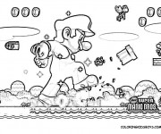 Coloriage Super Mario réaliste