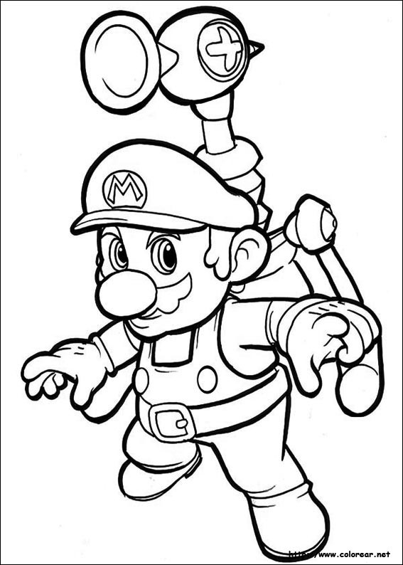 Coloriage et dessins gratuits Super Mario vecteur à colorier à imprimer