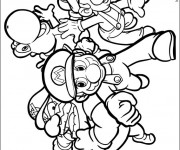 Coloriage Super Mario vectoriel &agrave; t&eacute;l&eacute;charger