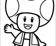 Coloriage Toad facile en couleur