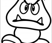 Coloriage Toad simple