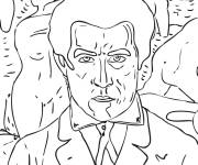 Coloriage Autoportrait de Kazimir Malevitch