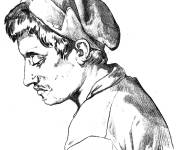 Coloriage Autoportrait de Pierino da Vinci