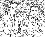 Coloriage Charles et Georges Durand-Ruel par Auguste Renoir