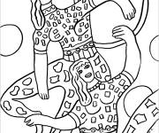Coloriage Cirque de Fran&ccedil;ois L&eacute;ger