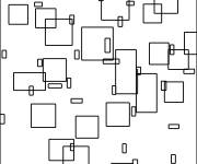 Coloriage et dessins gratuit Composition en couleur A, 1917 de Piet Mondrian à imprimer
