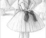 Coloriage Danseuse de ballet de Edgar Degas