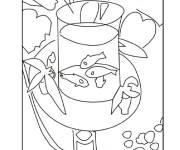 Coloriage Henri Matisse, Le poisson rouge