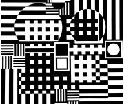 Coloriage et dessins gratuit Jeruza de Victor Vasarely à imprimer