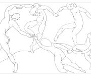 Coloriage La Danse de Henri Matisse