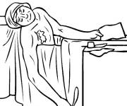 Coloriage La mort de Marat