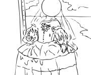 Coloriage La Perle de Salvador Dali