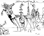 Coloriage La Tentation de saint Antoine