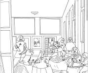 Coloriage Las Meninas de Diego Velasquez