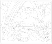 Coloriage Les Grandes Baigneuses par Paul Cezanne
