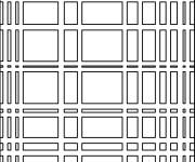 Coloriage et dessins gratuit New York City I, 1942 de Piet Mondrian à imprimer
