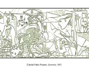 Coloriage Pablo Picasso, Guernica