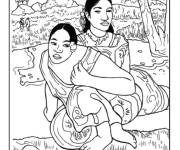 Coloriage Paul Gauguin, Nafea faa ipoipo